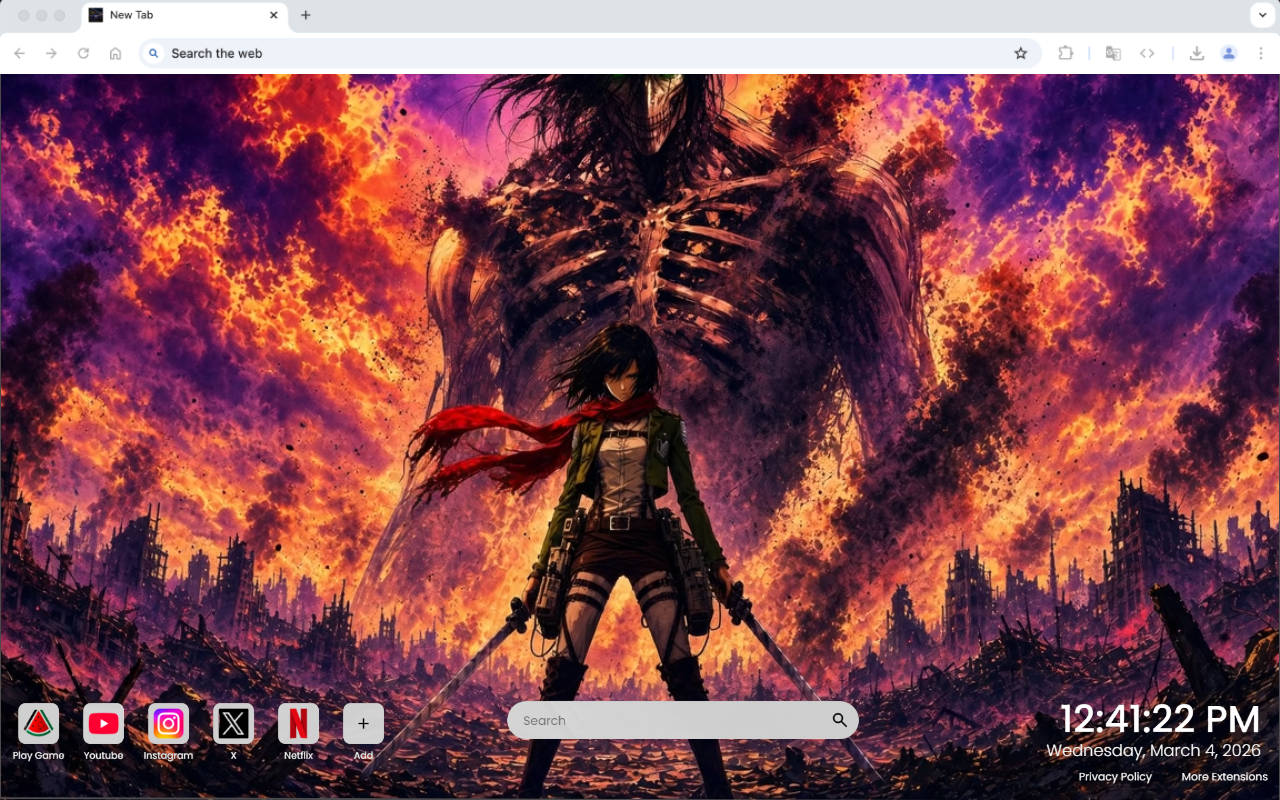 Anime Mikasa Ackerman Titan War Live Wallpaper