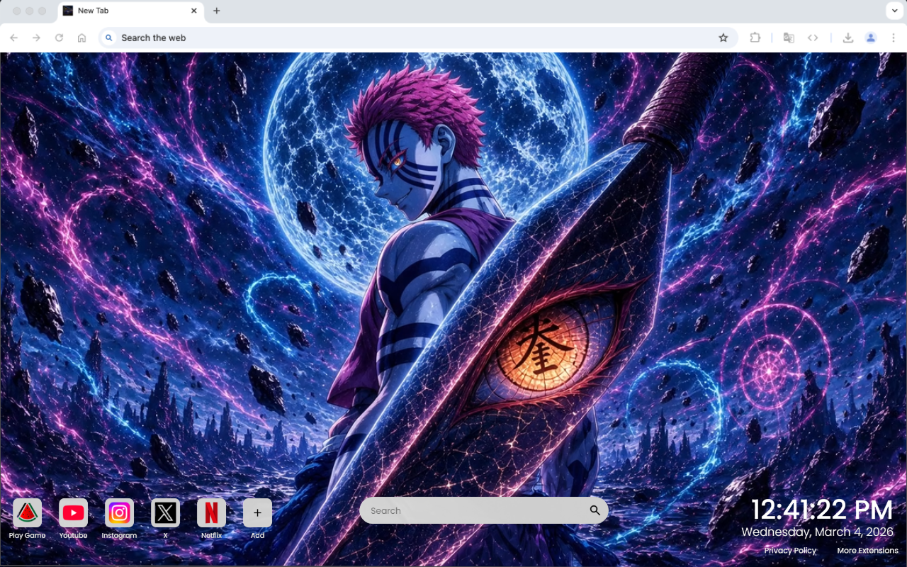 Demon Slayer Akaza Sacred Sword Live Wallpaper