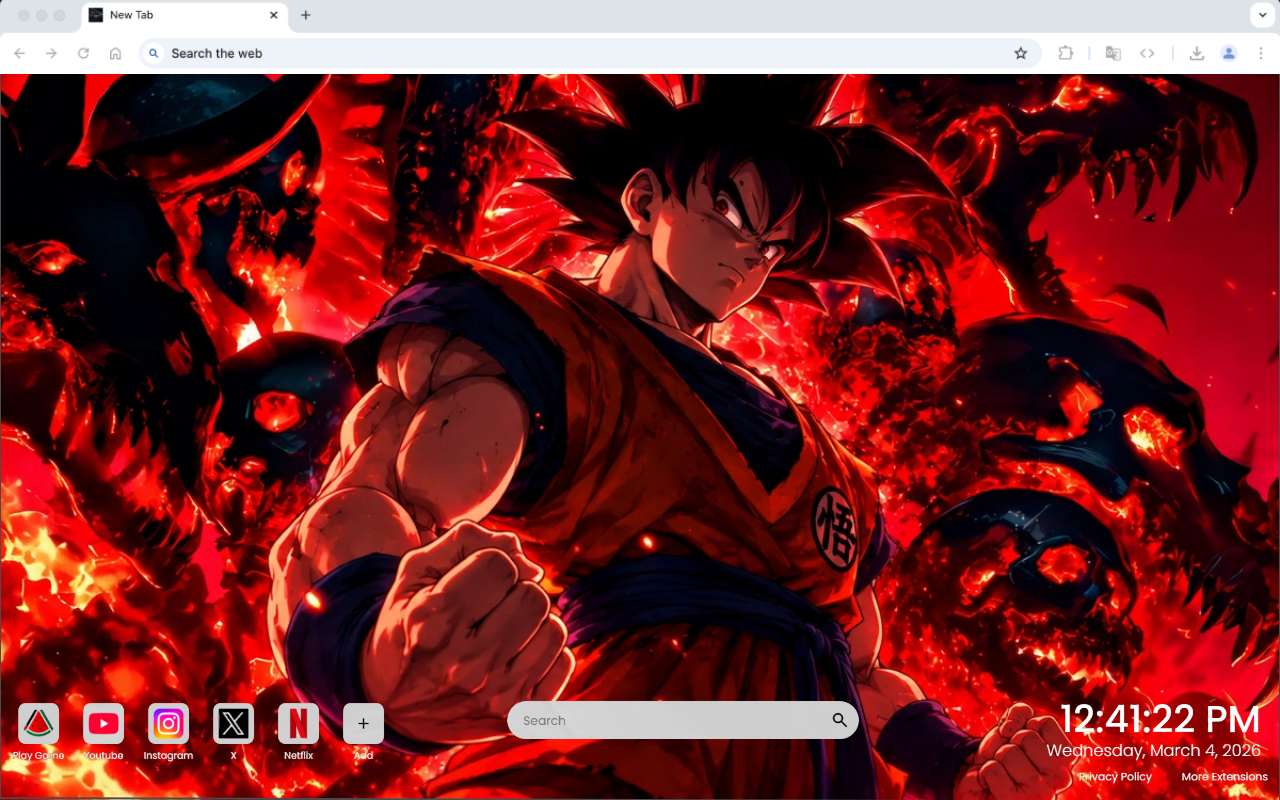 Goku: Fist Against the Inferno Live Wallpaper