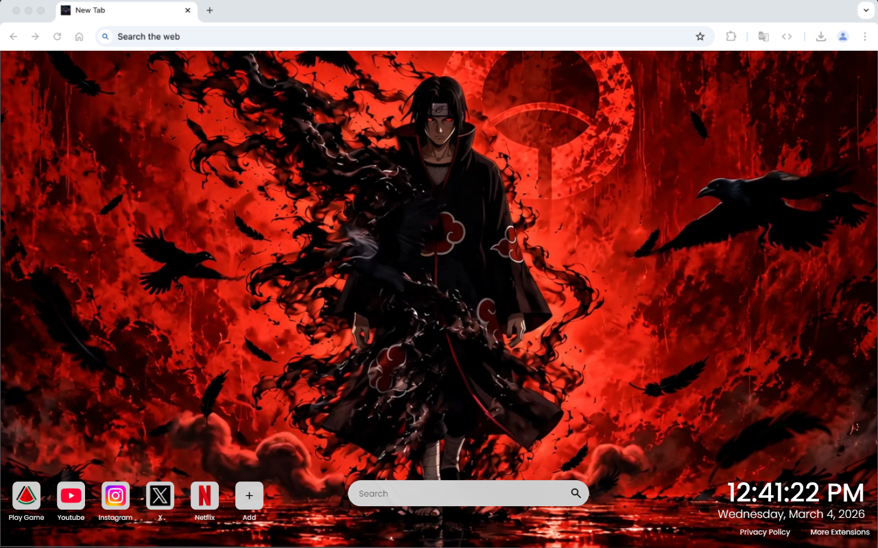 Itachi Uchiha: Curse of the Black Crows Live Wallpaper