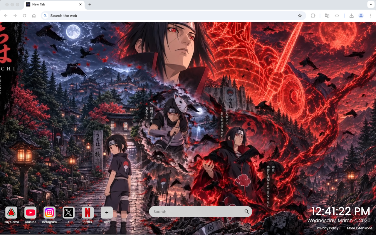 Itachi Uchiha Susanoo Akatsuki Live Wallpaper