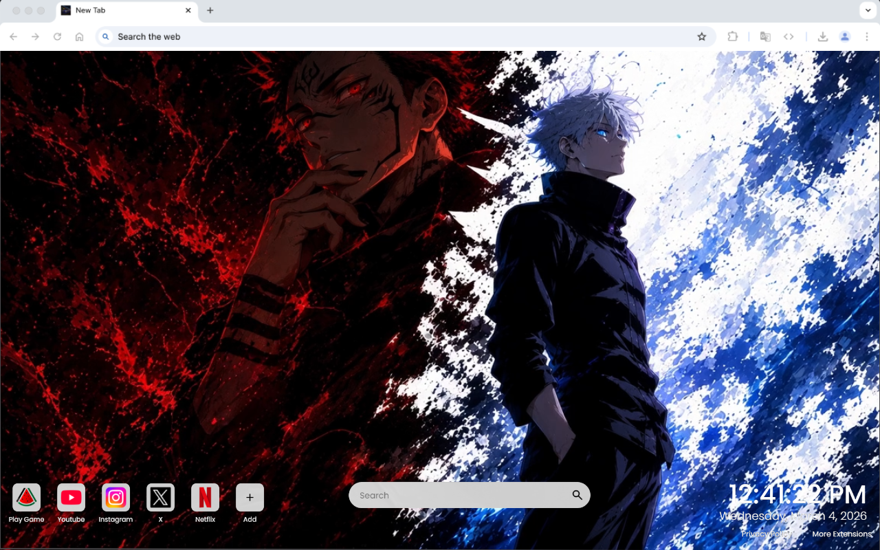 Jujutsu Kaisen Gojo vs Sukuna Duality Live Wallpaper