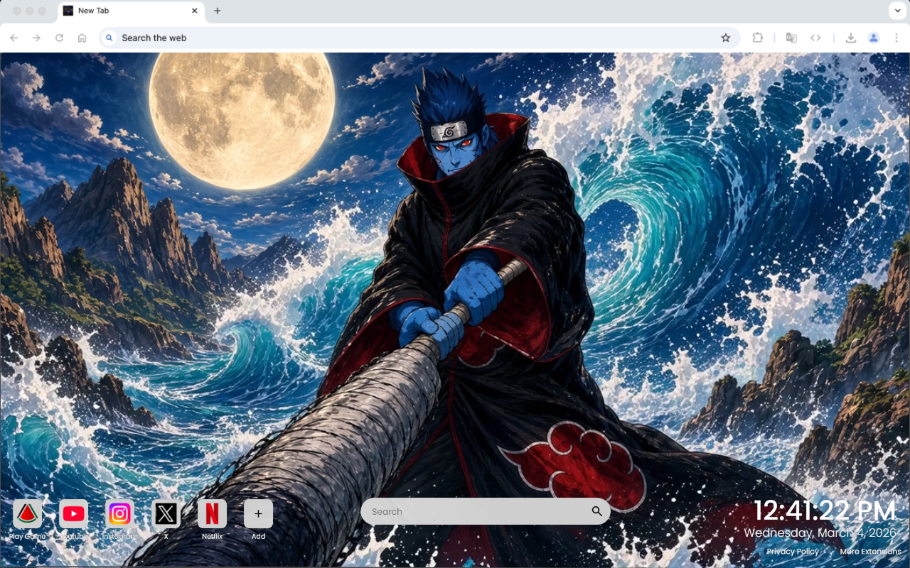Kisame Hoshigaki Akatsuki Water Warrior Live Wallpaper