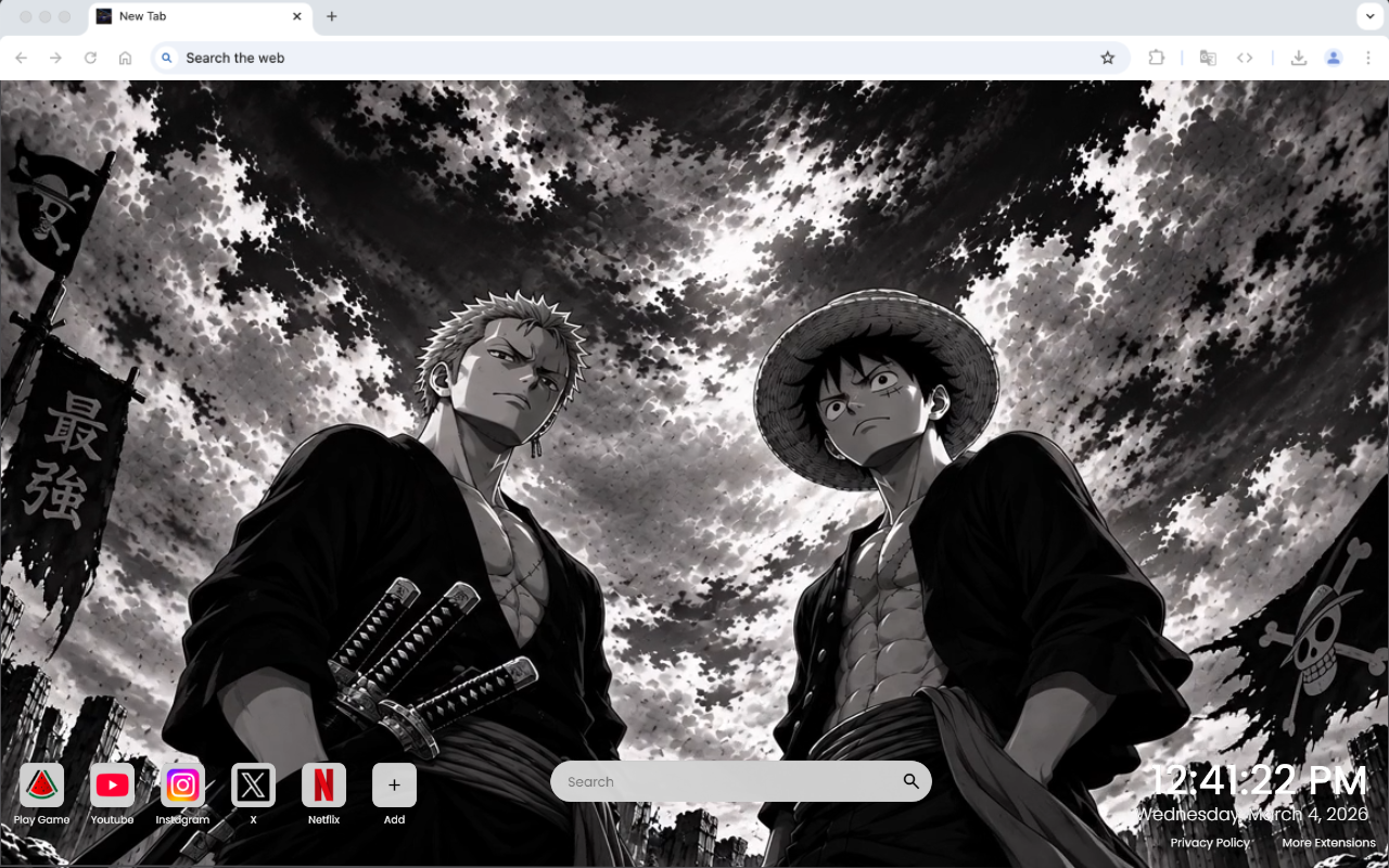 Luffy and Zoro Darkest Alliance Live Wallpaper