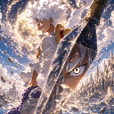 Luffy Gear 5 Golden Sky Reflection Live Wallpaper