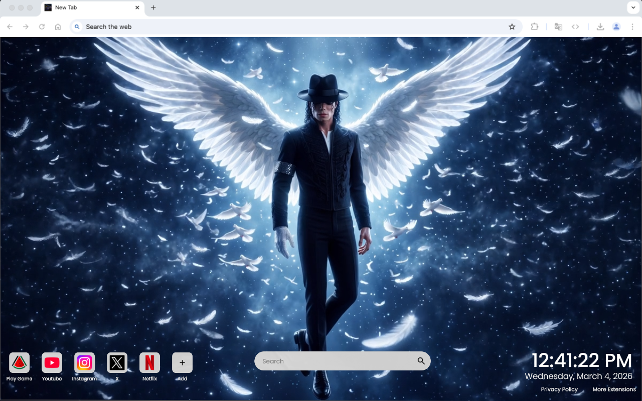 Michael Jackson Angel of Moonlight Live Wallpaper