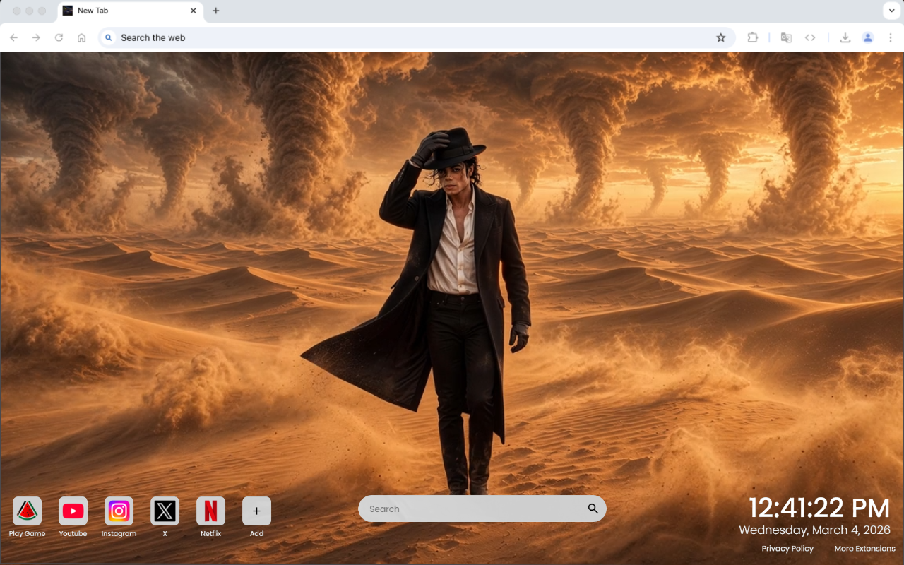 Michael Jackson Desert Storm Dance Live Wallpaper