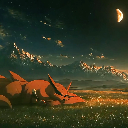 Naruto & Kurama: Moonlit Mountains Live Wallpaper