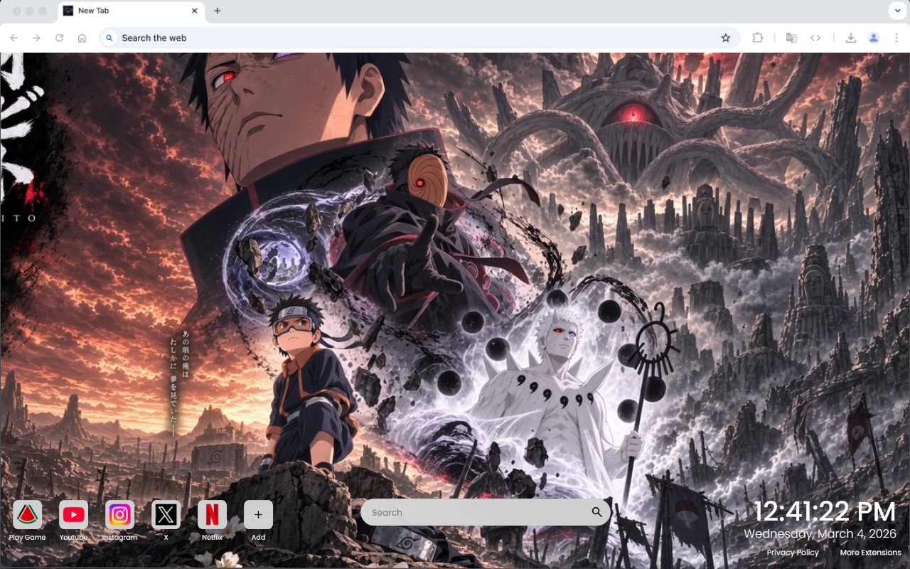 Obito Uchiha Naruto Kıyamet Canlı Duvar Kağıdı