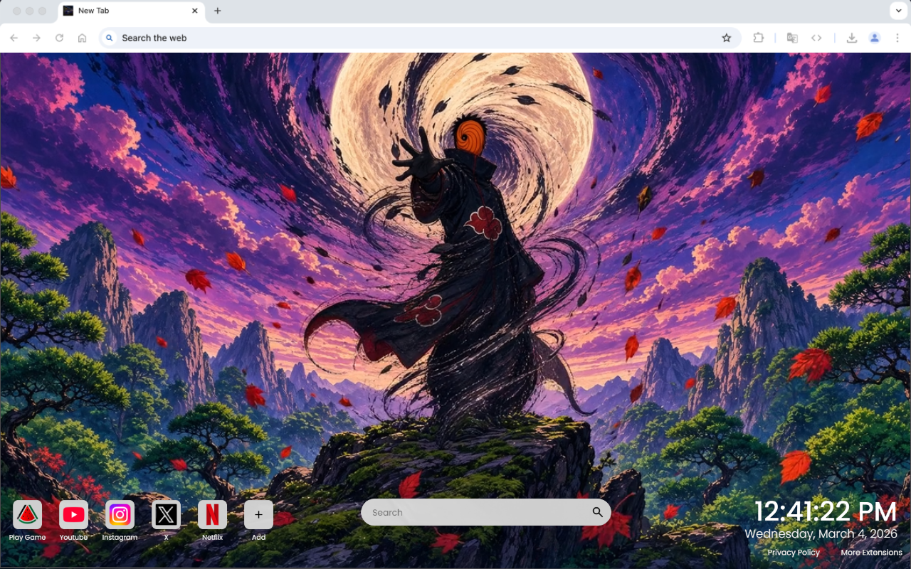 Obito Uchiha Tobi Akatsuki Moonlit Legend Live Wallpaper