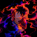 One Piece Luffy: Flame and Shadow Live Wallpaper