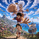 One Piece Luffy Gear 5 Run to Freedom Live Wallpaper