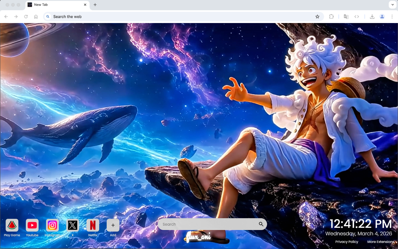 One Piece Luffy Gear Fifth Galaxy Voyage Live Wallpaper