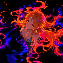One Piece Nami: Fire and Blue Flame Live Wallpaper