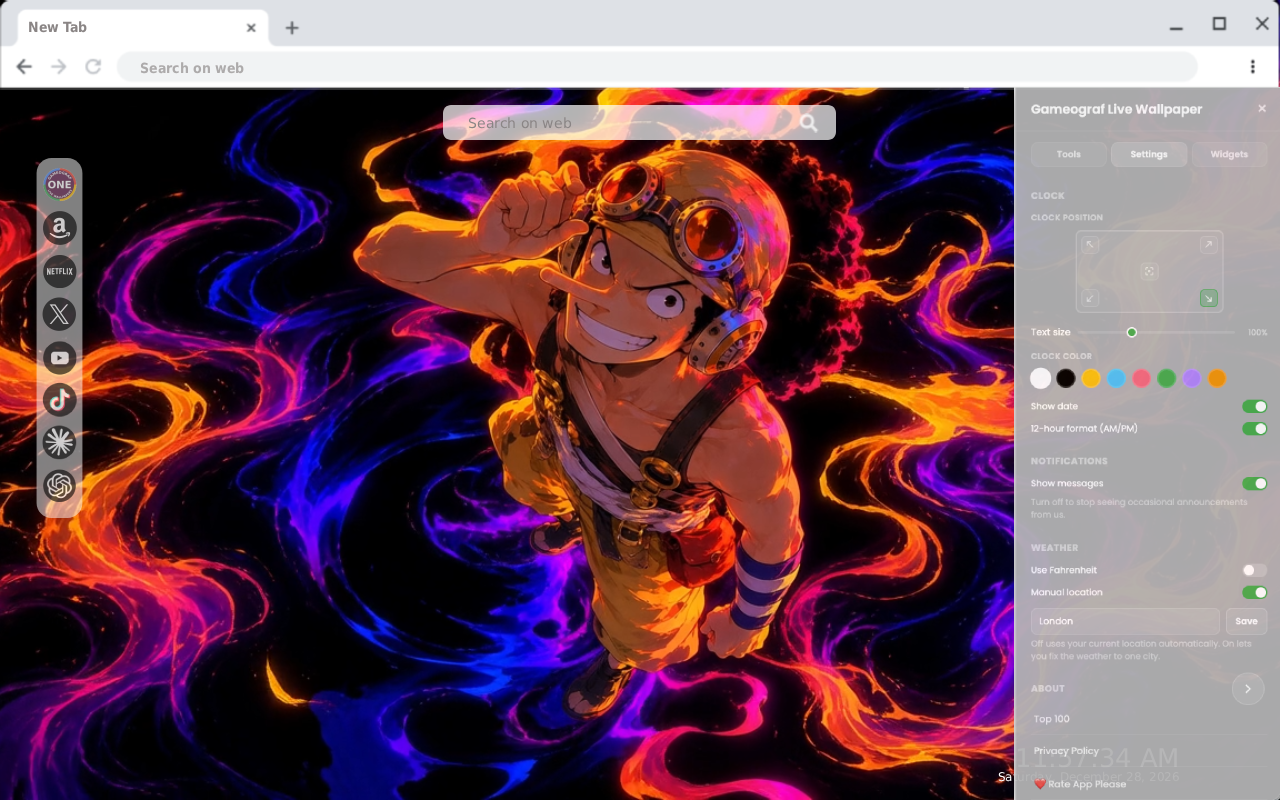 One Piece Usopp: Firestorm Sniper Live Wallpaper