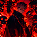 Sukuna: Flaming Skulls of Hell Live Wallpaper
