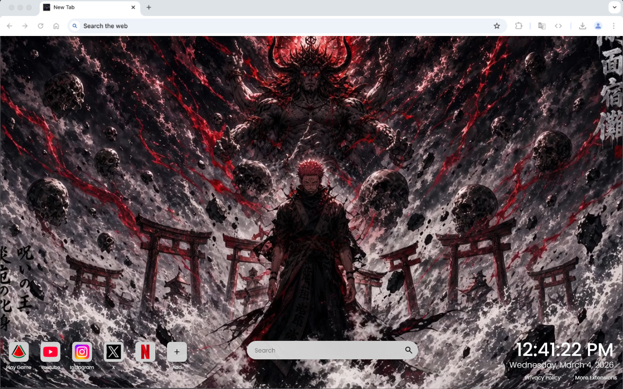 Yuji Itadori Sukuna King of Curses Live Wallpaper