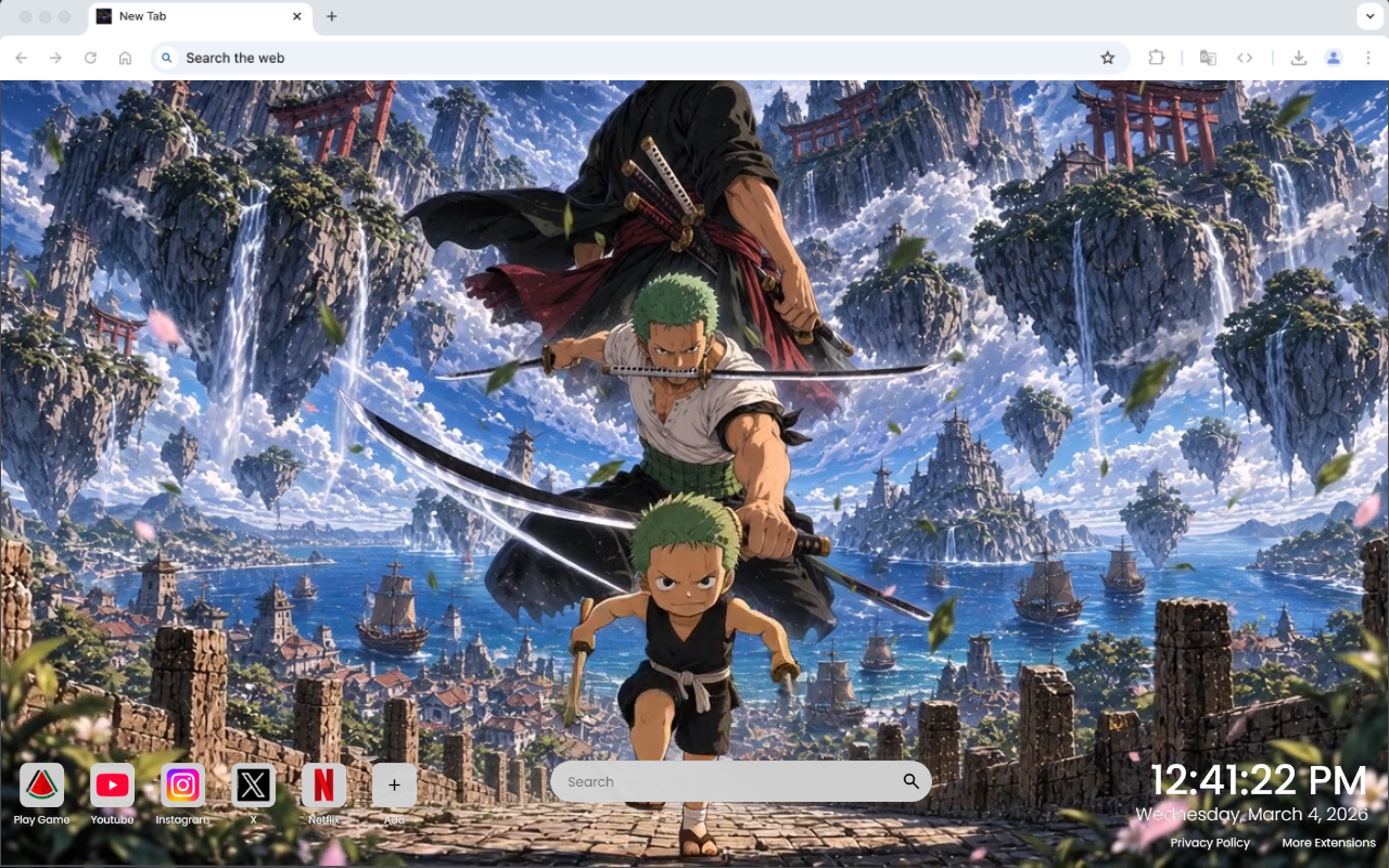 Zoro: Three Swords Across the Years Live Wallpaper